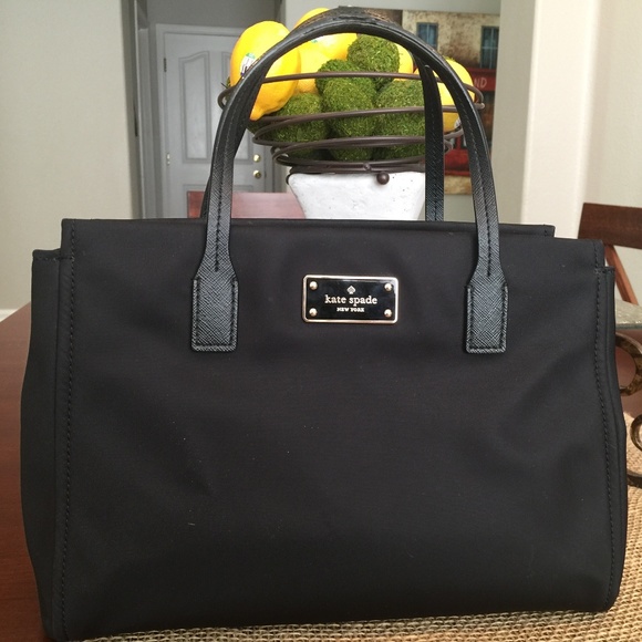 kate spade Handbags - Kate Spade Authentic Black Nylon Tote, medium